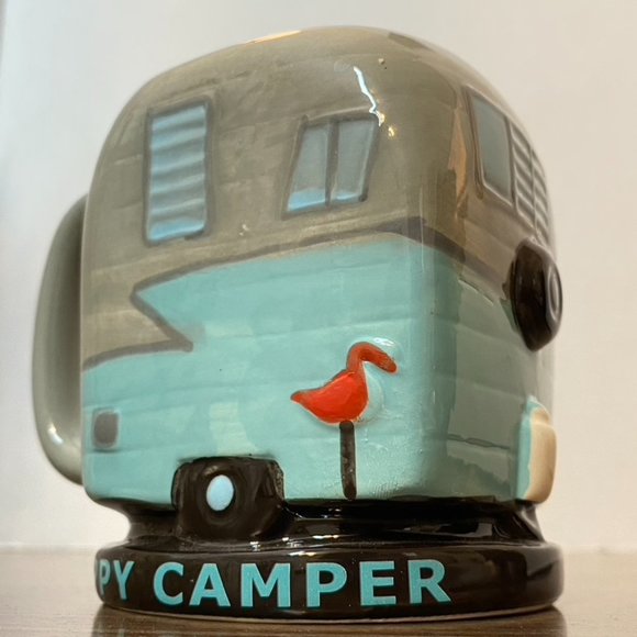 BigMouth Inc. ‘Happy Camper’ Coffee Tea Mug Cup Travel Trailer RV - Picture 2 of 10